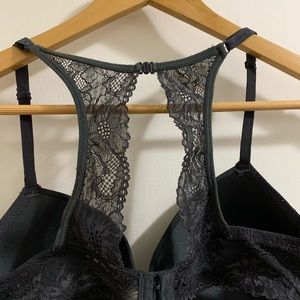 Gray Lace racerback Jessica Simpson size 34c bra